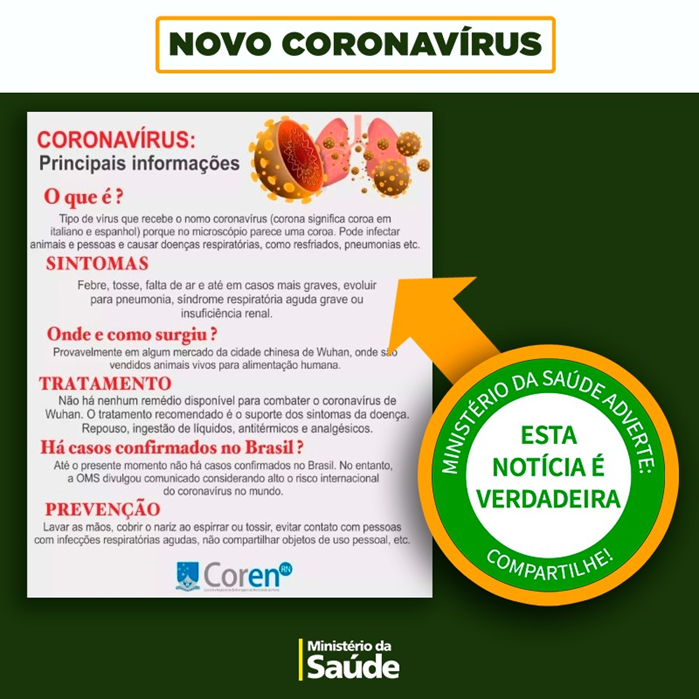 coronavirus infos fonte ministerio da saude